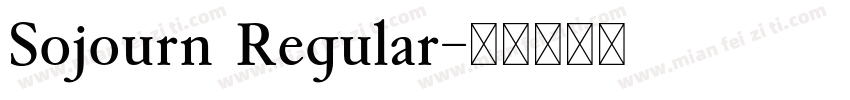 Sojourn Regular字体转换
